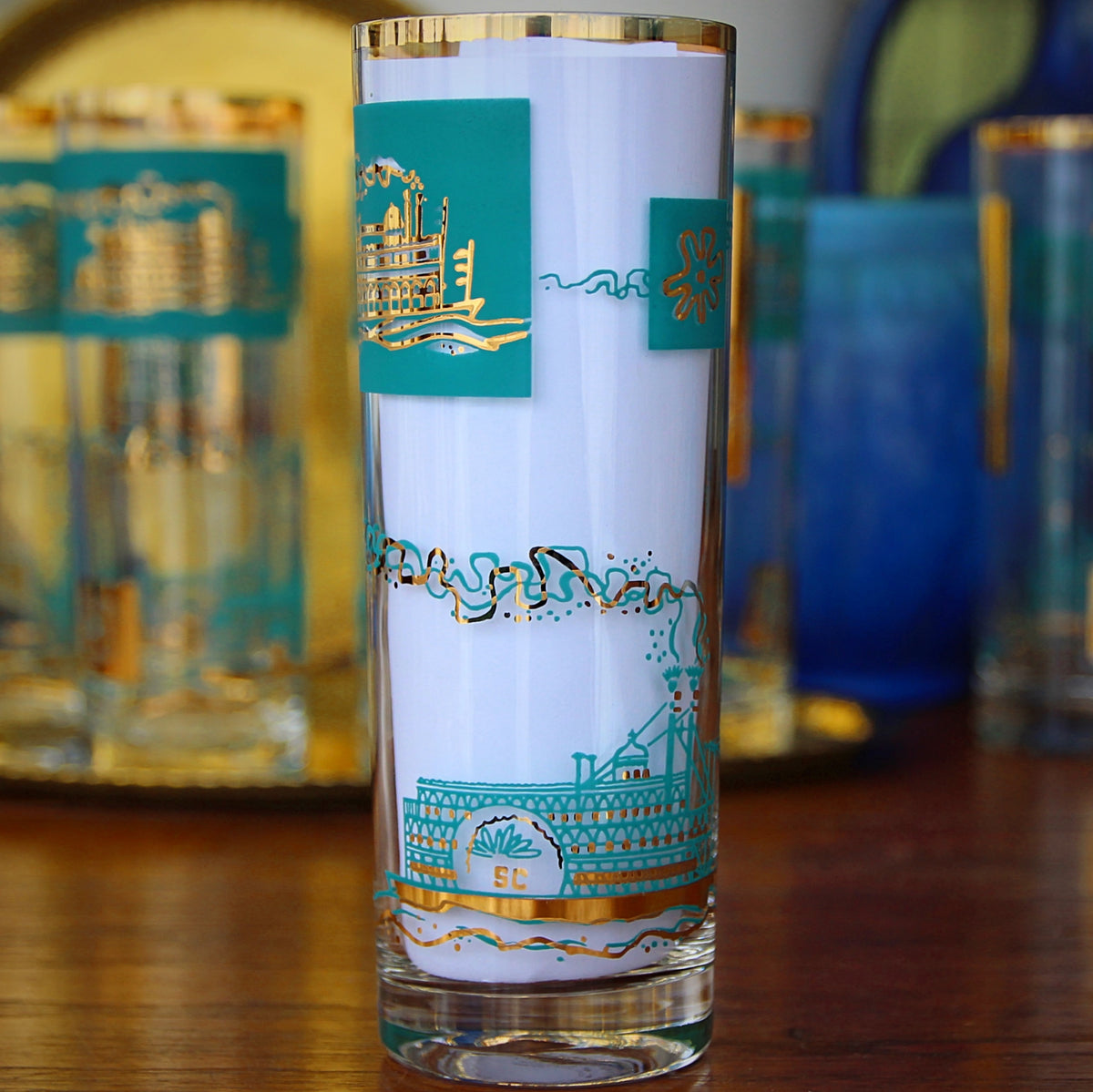 New Orleans Collins Glasses (8)