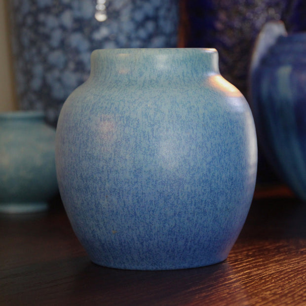 English Deco Blue Vase