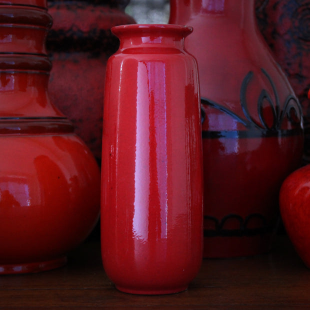 Tall Red Vase