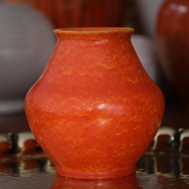 Mottled Orange Vase