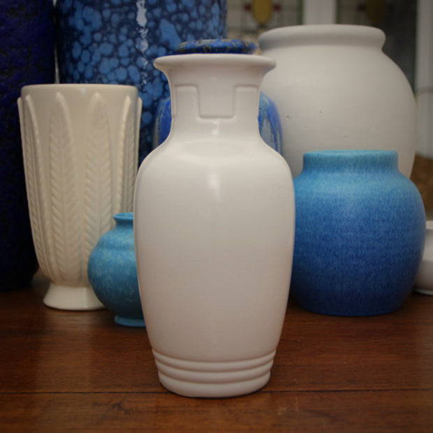 Satin White Classic Vase