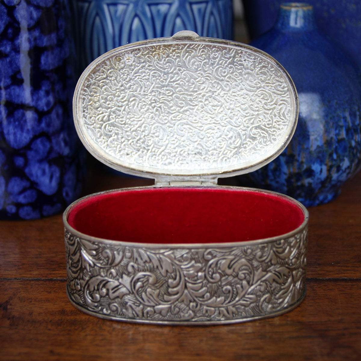 Silver-Plated Trinket Box