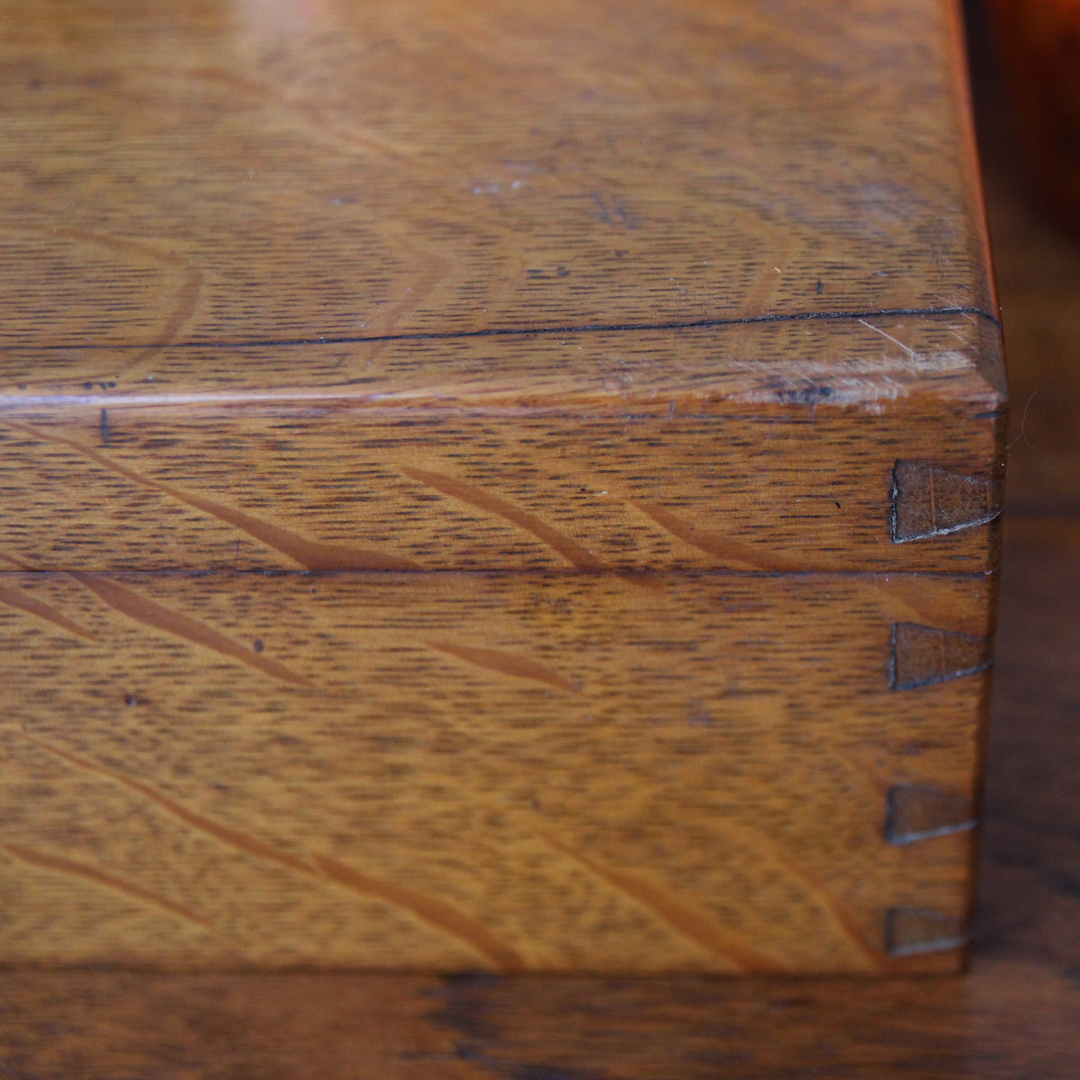 Quarter-Sawn Oak Desk Box