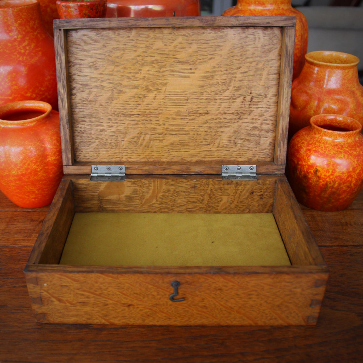 Quarter-Sawn Oak Desk Box