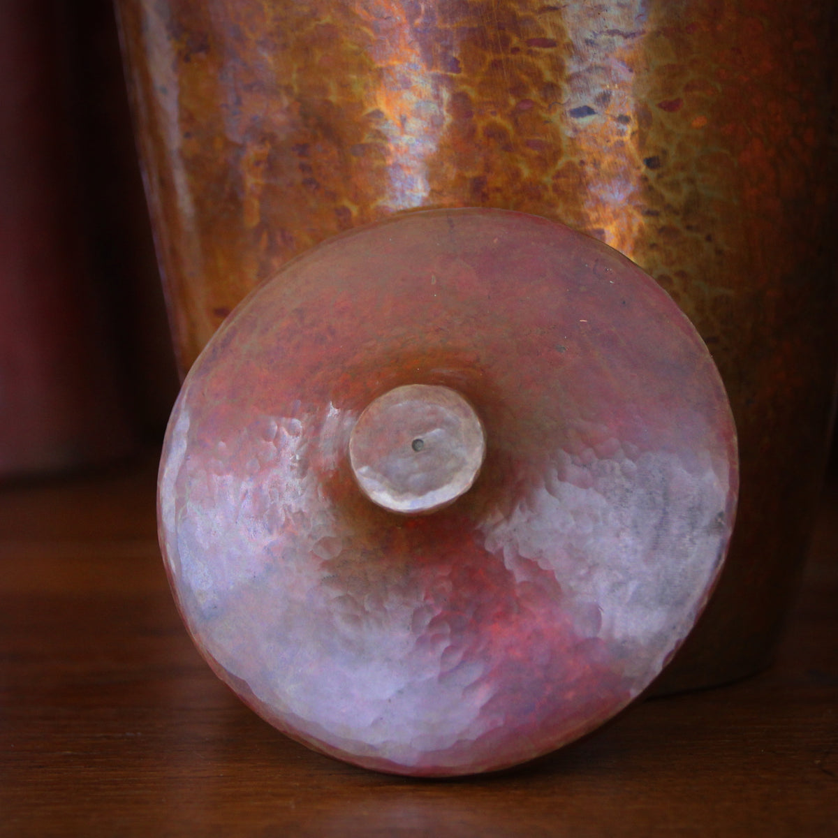 Copper Canopic-Form Jar