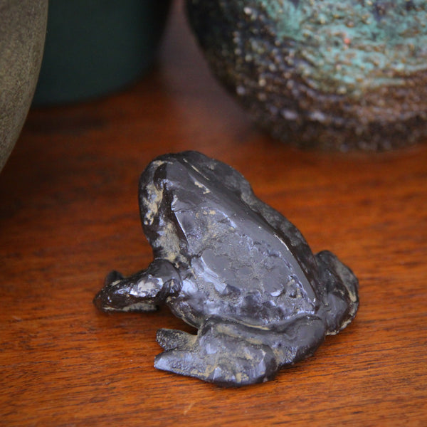 Japanese Cast Iron Toad Sculpture LEO Design, Ltd.