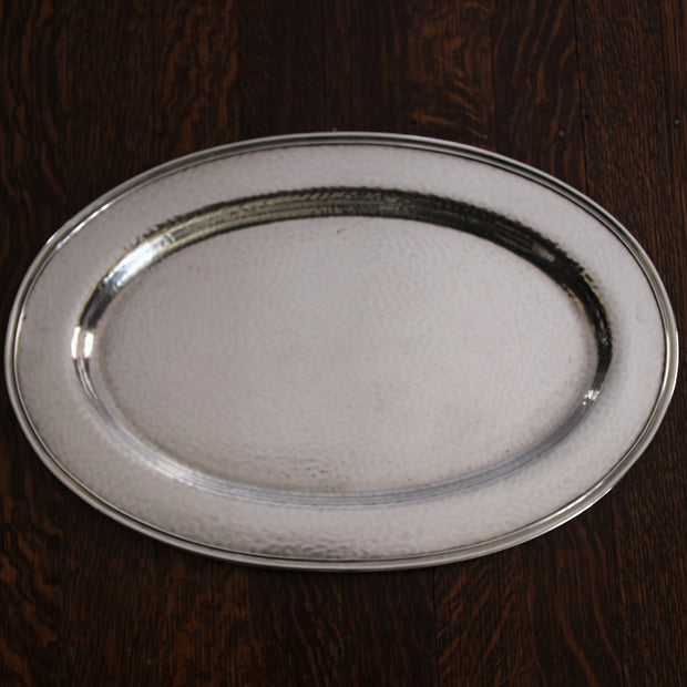 Hammered Silver-plated Tray