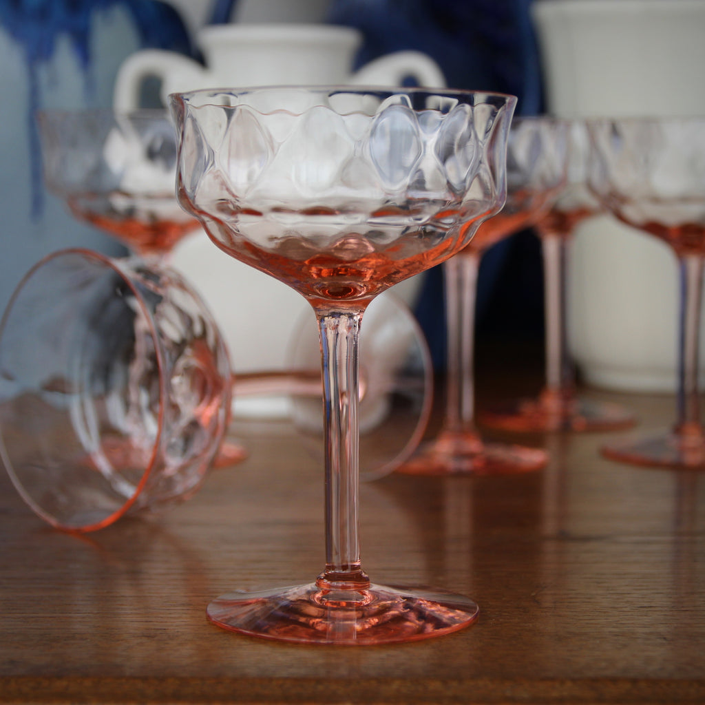 5 Vintage Etched Port Wine Glasses - Cordials ~ Fostoria, 1910's, 3 oz  After Dinner Drink Glasses, Port Wine ~ Dessert Wine Glasses