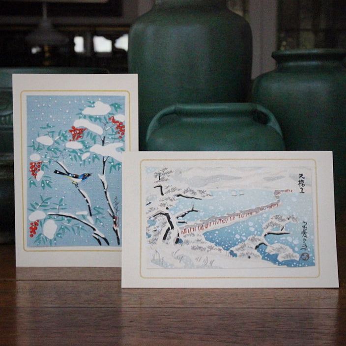 Japanese Modernist Woodblock Cards
