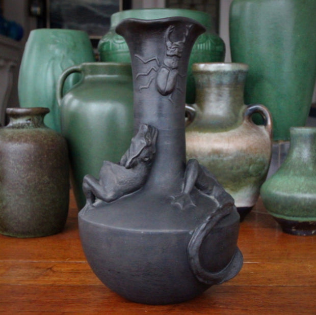 Danish Nouveau Dragon Vase