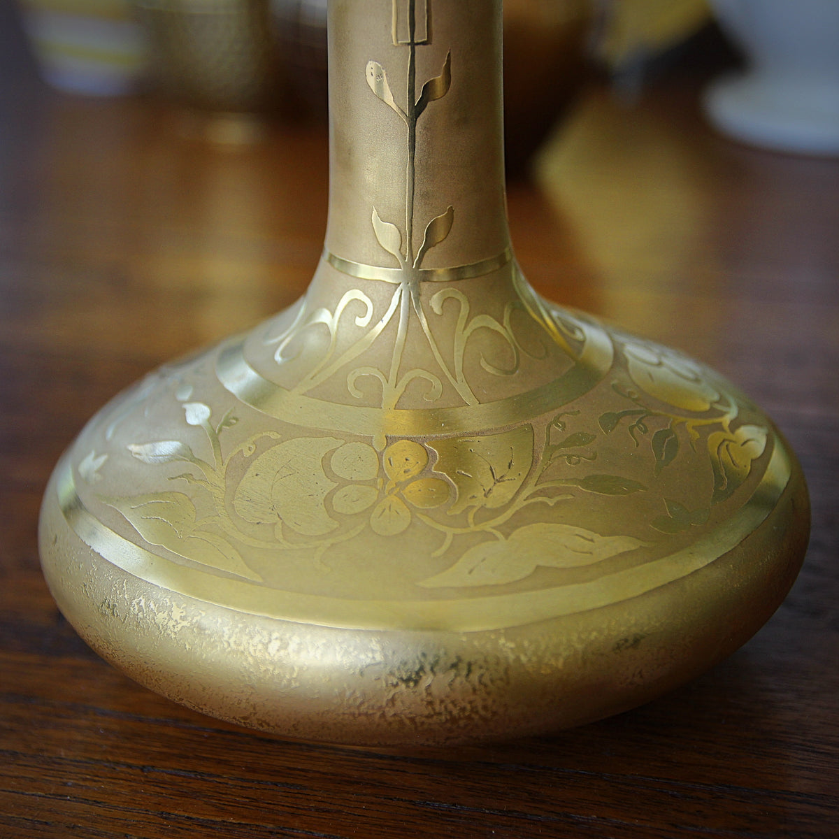 Bavarian Jugendstil Gilt Vase