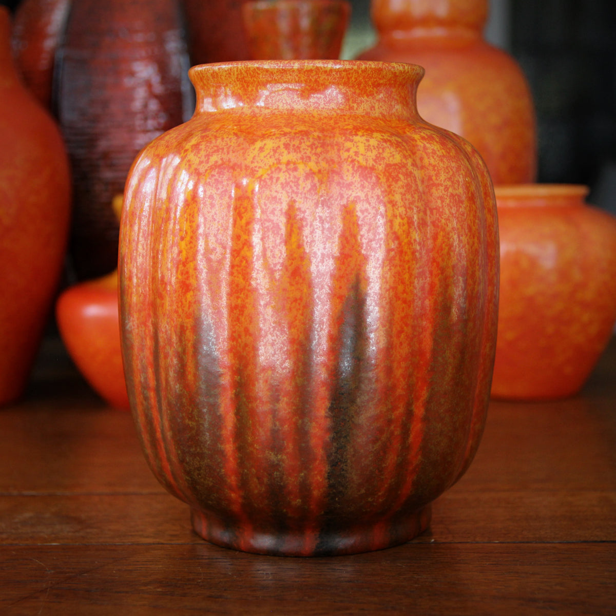 English Deco Gourd-Form Vase