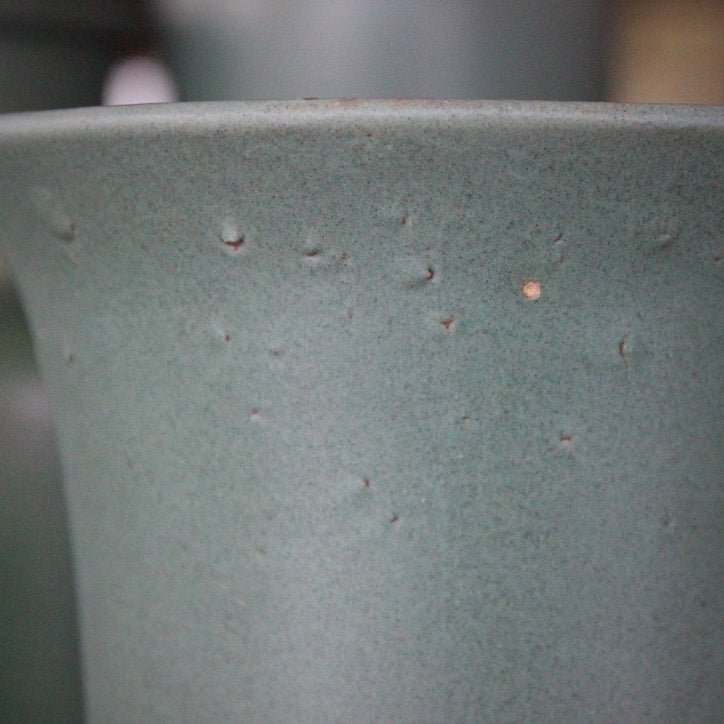 Matte Green Trumpet Vase