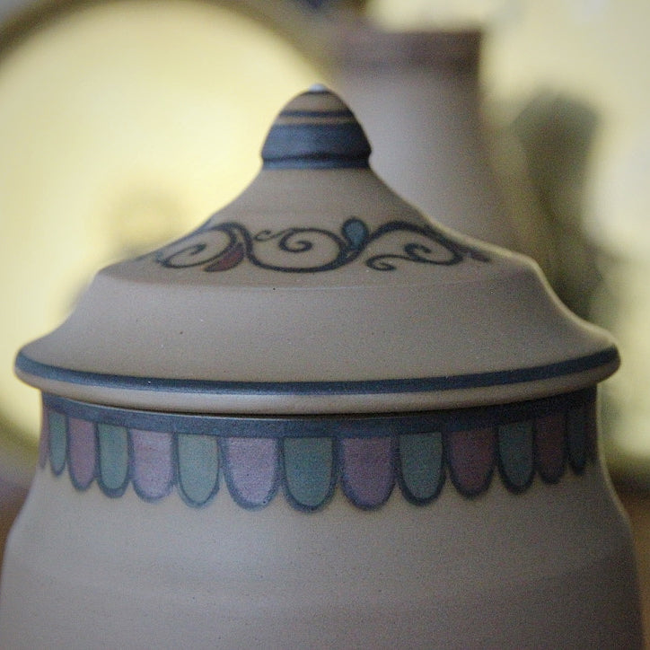 Danish Art Nouveau Covered Urn
