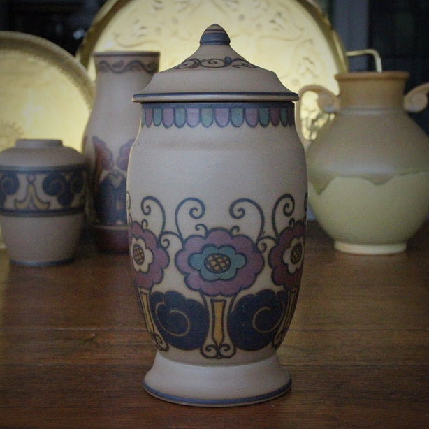 Danish Art Nouveau Covered Urn
