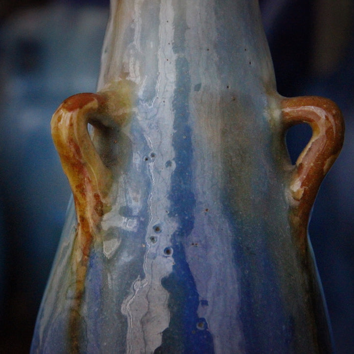 French Nouveau Three-Handled Vase