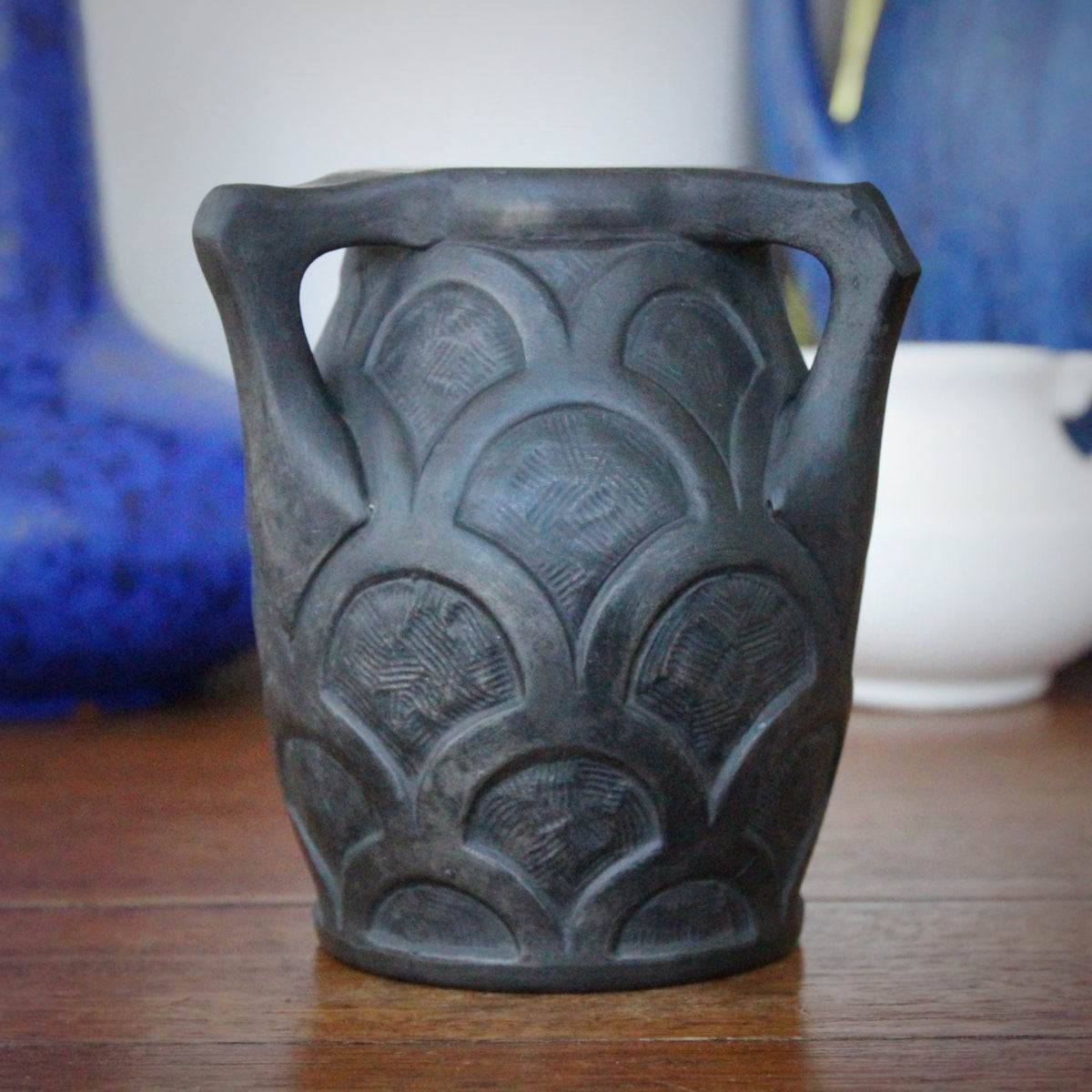 Danish Nouveau Black Vase