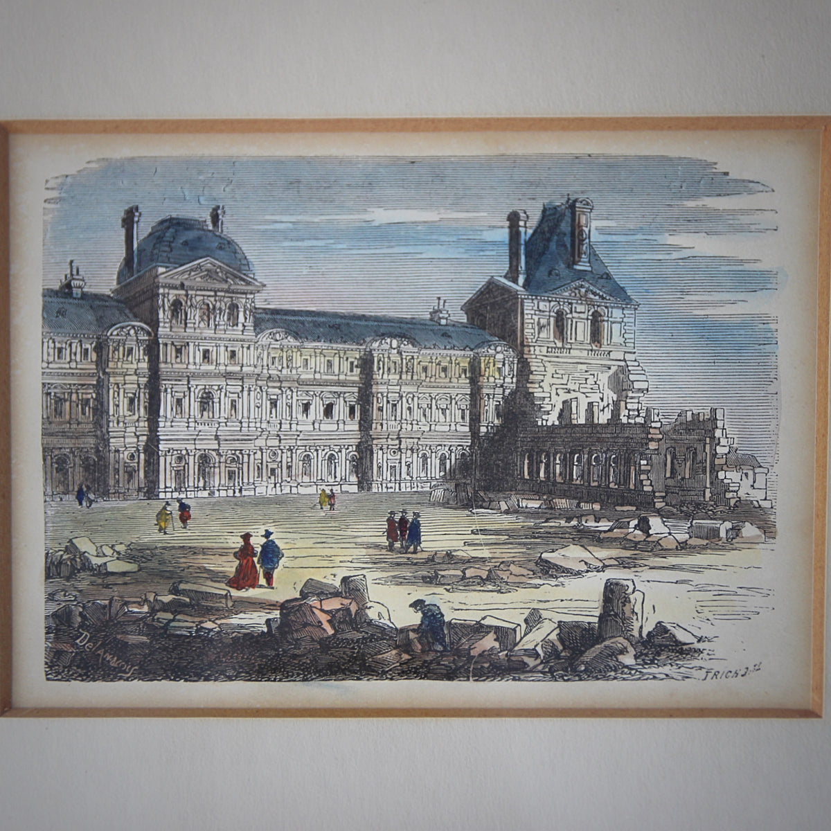 Palais du Louvre Wood Etchings