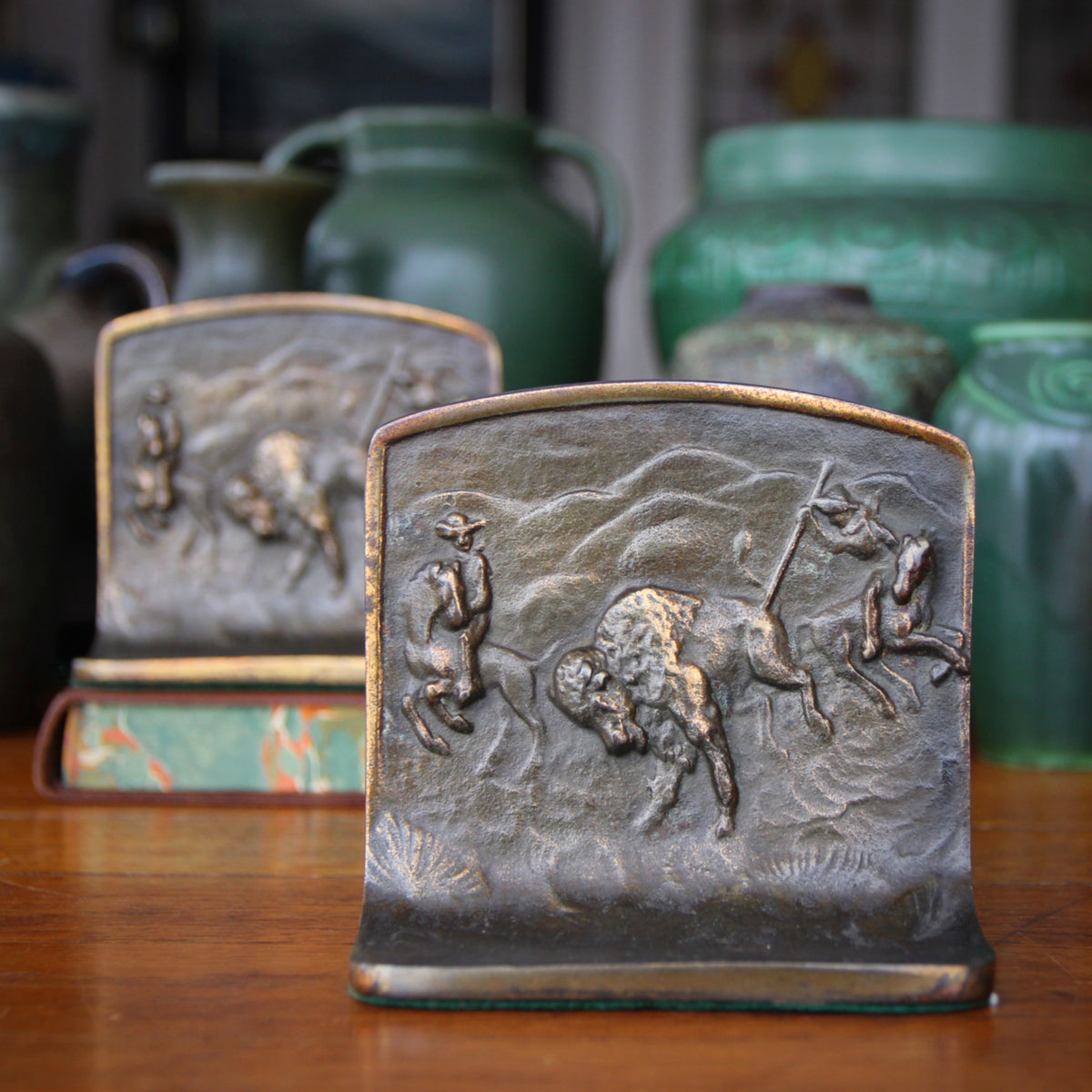 cast iron bookend finish types bare painted antique comparison