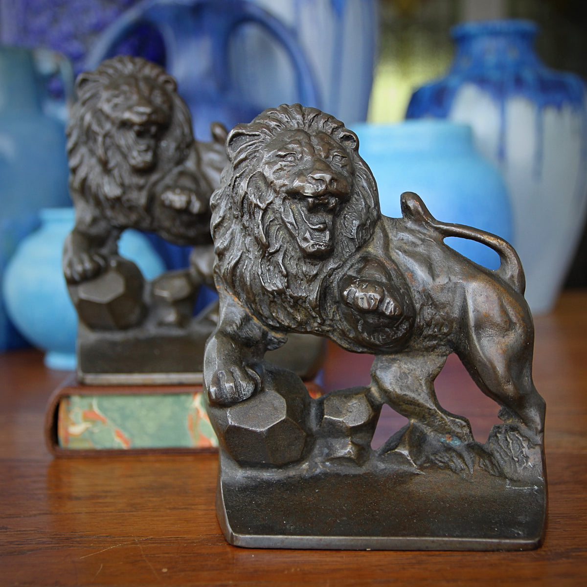 Fierce Lion Bookends