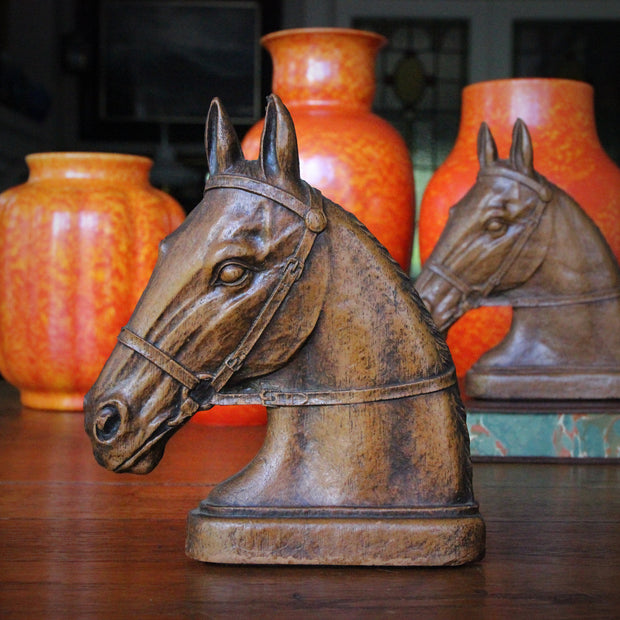 Race Horse Bookends