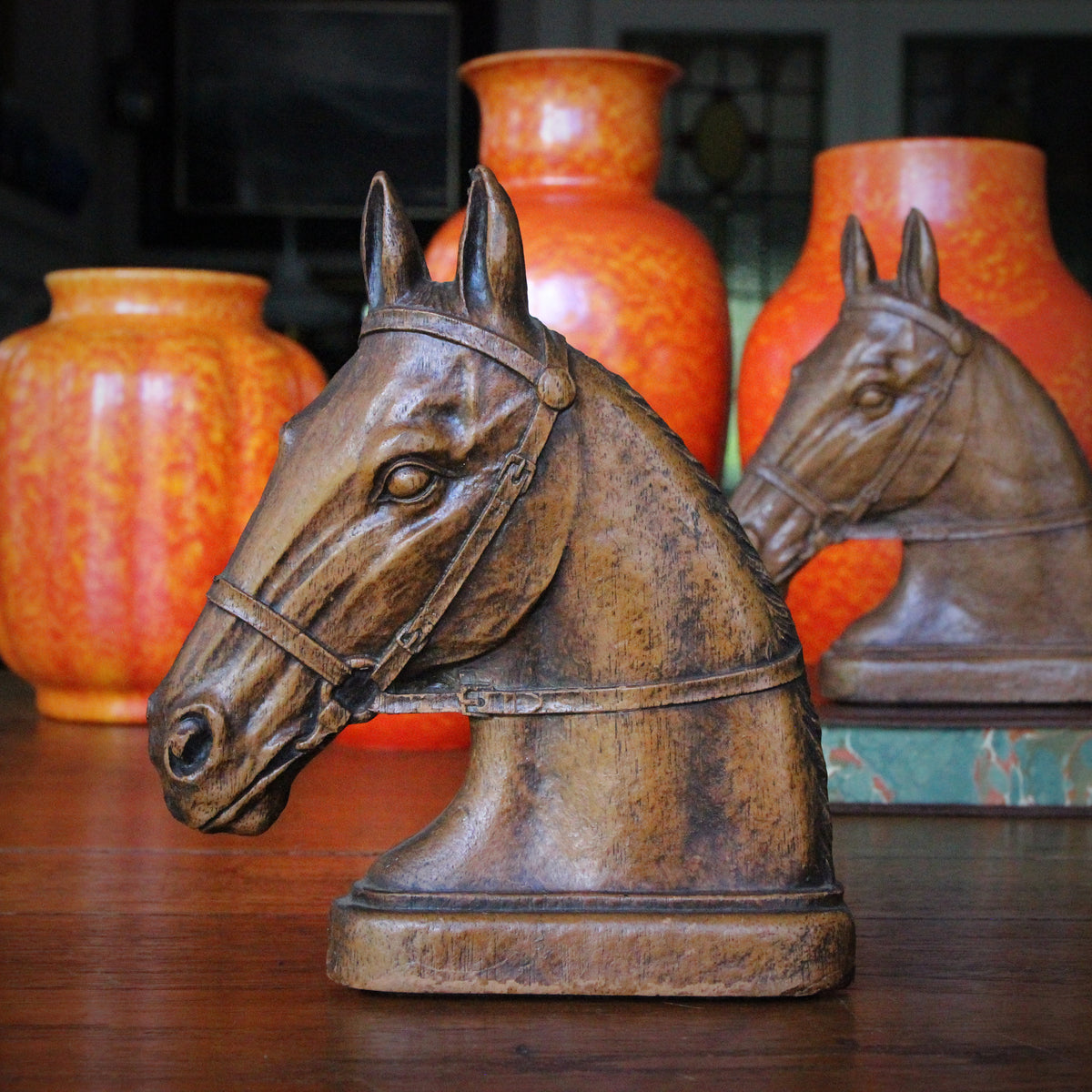 Race Horse Bookends