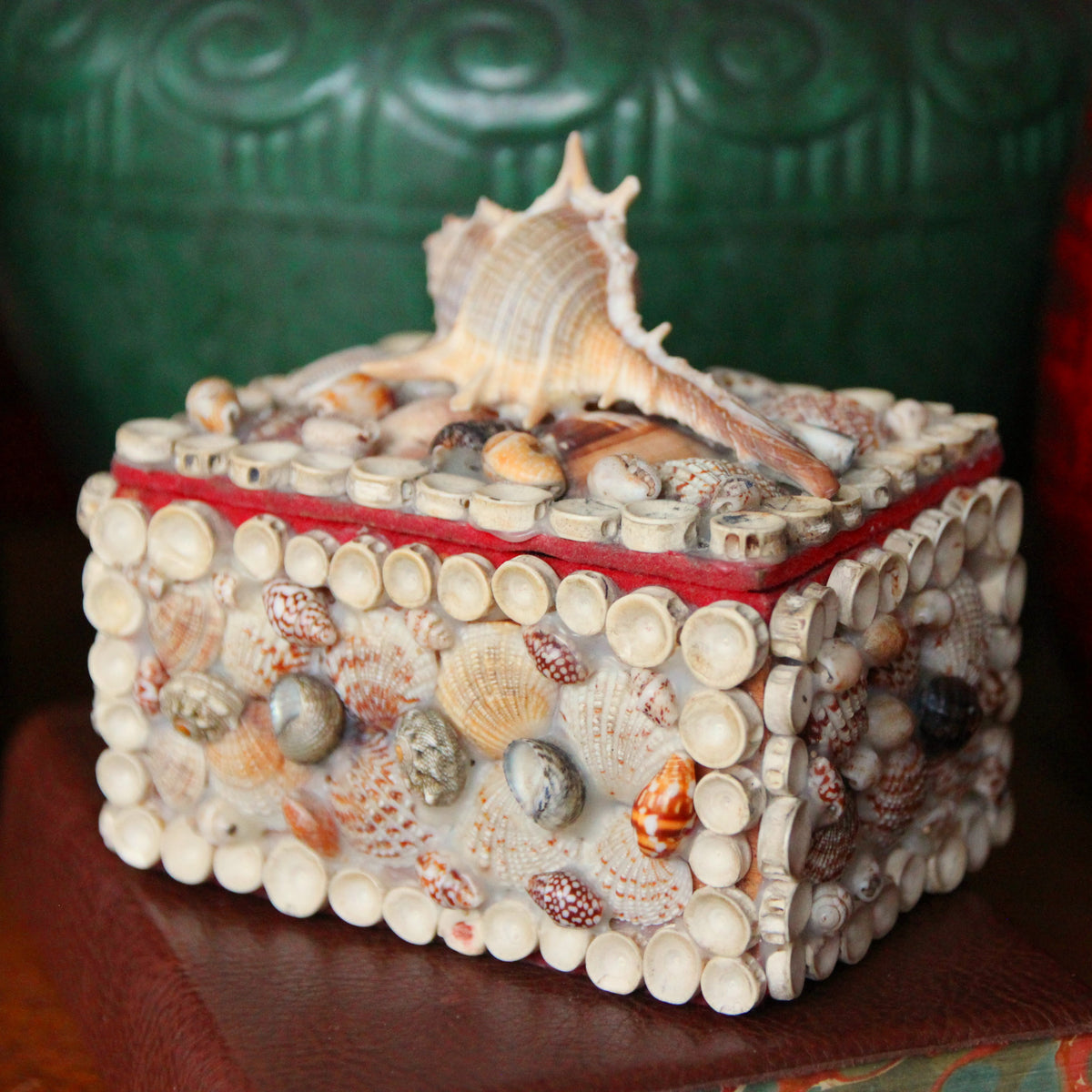 Seashell-Encrusted Box