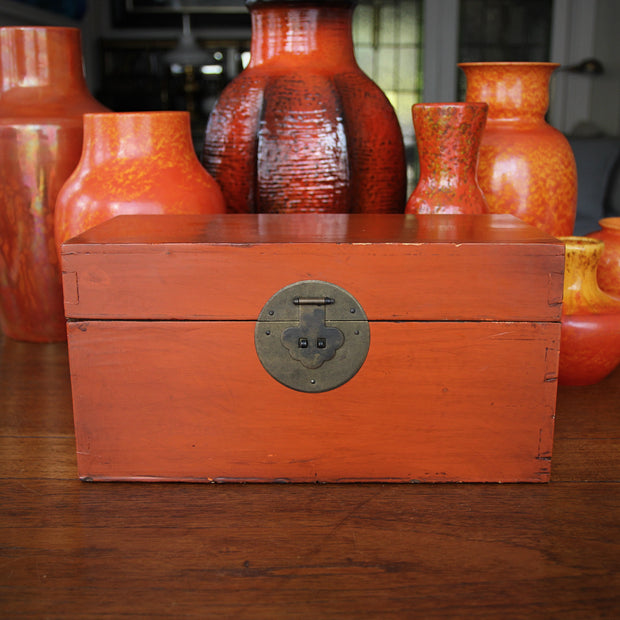 Chinese Vermillion Lacquer Box