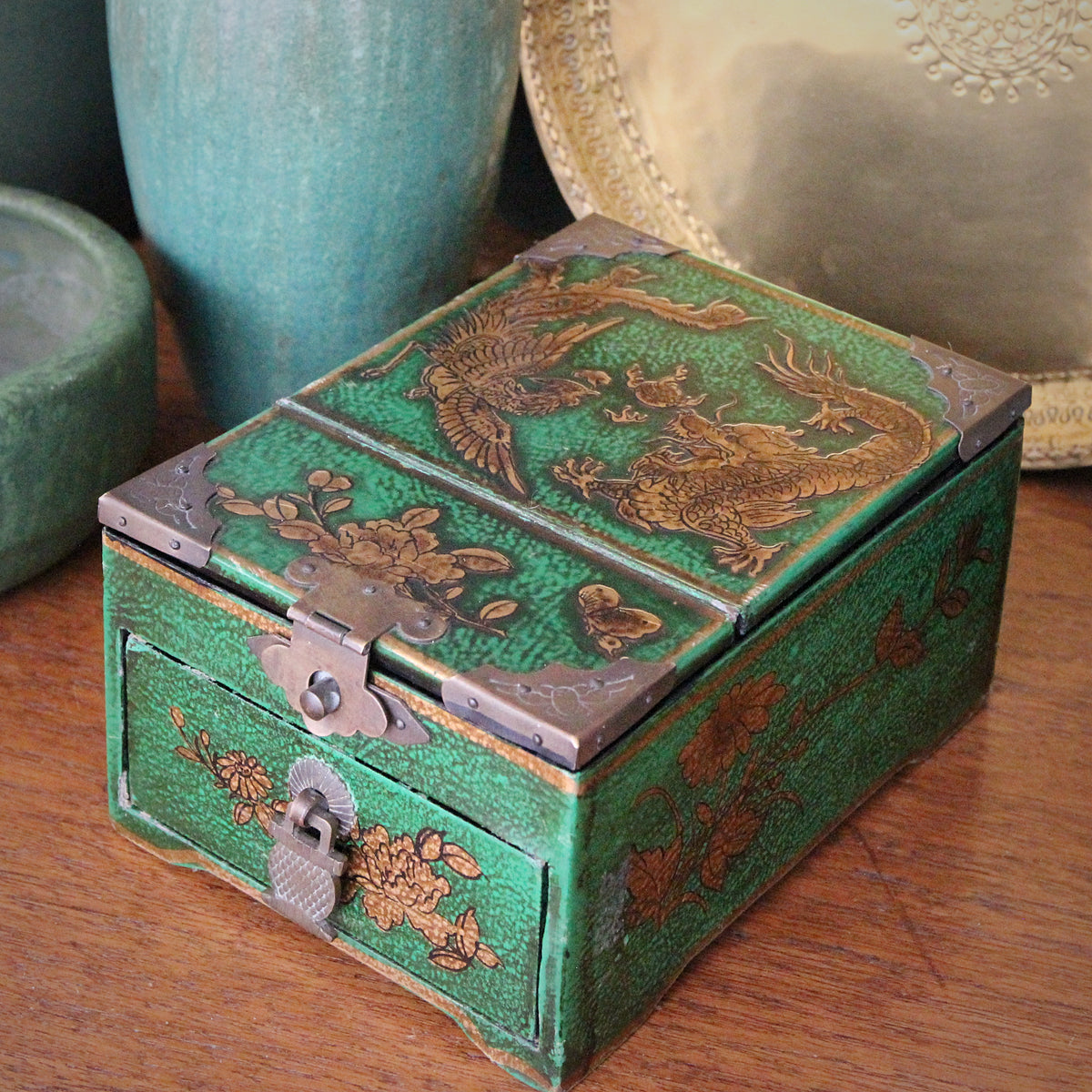 Chinese Lacquered Jewel Box