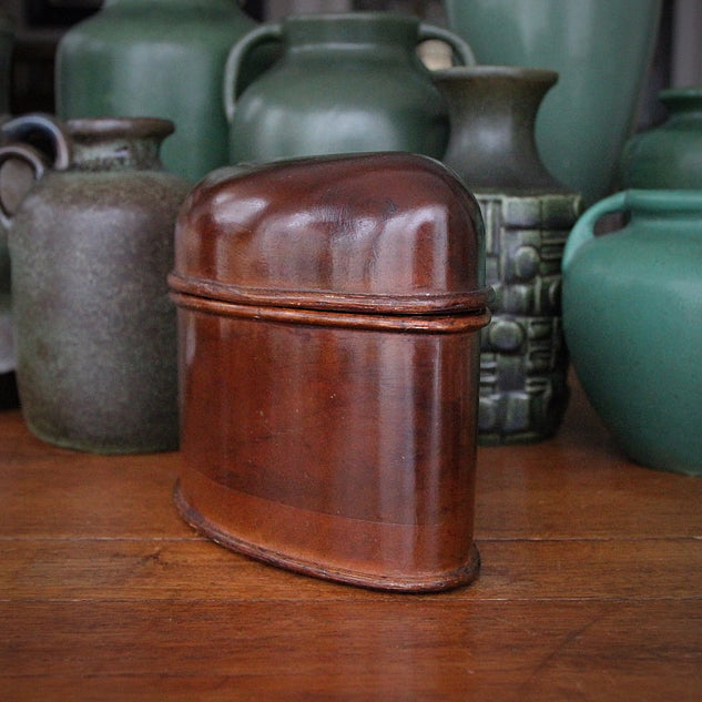 Edwardian Mahogany Ovoid Box