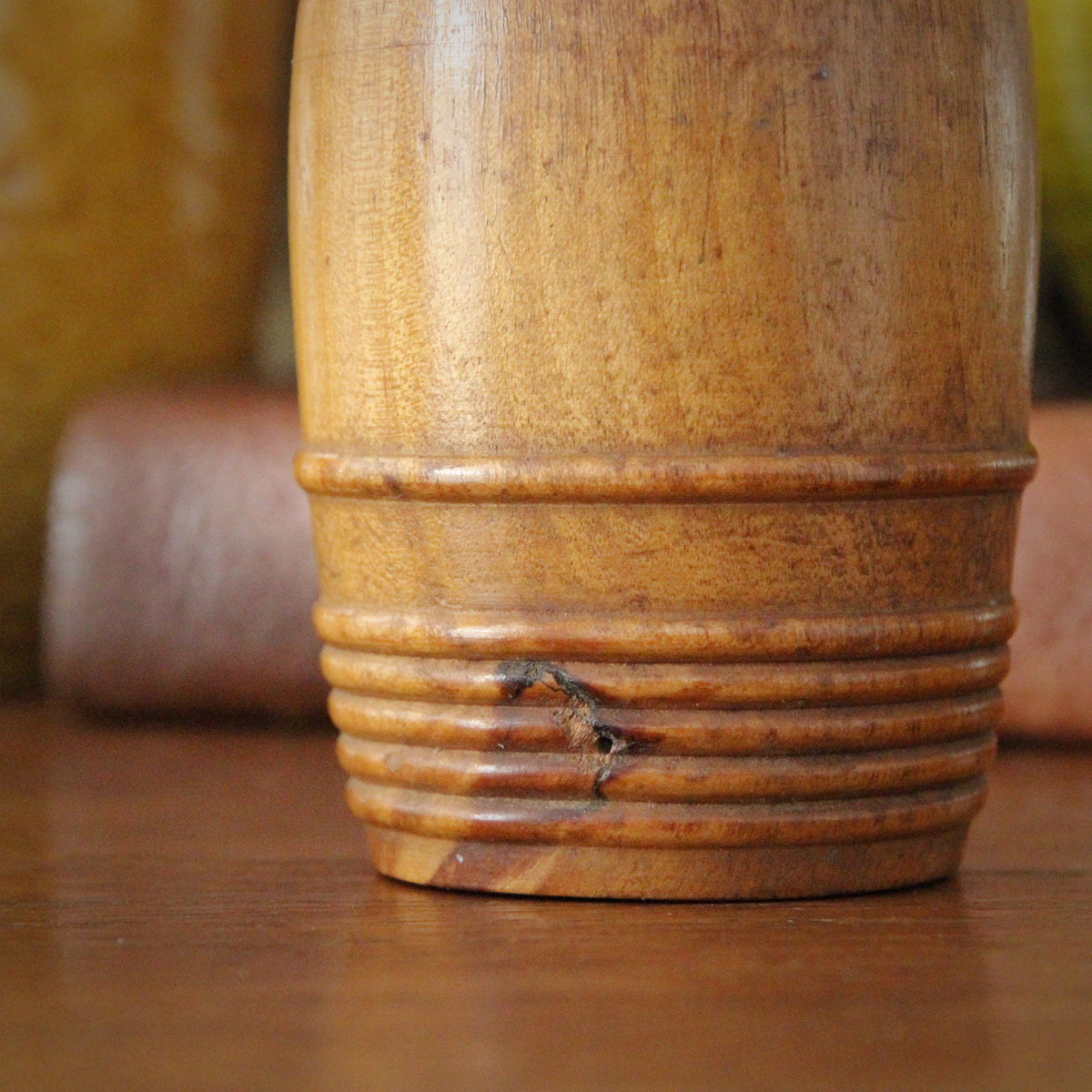 English Treen Barrel-Box
