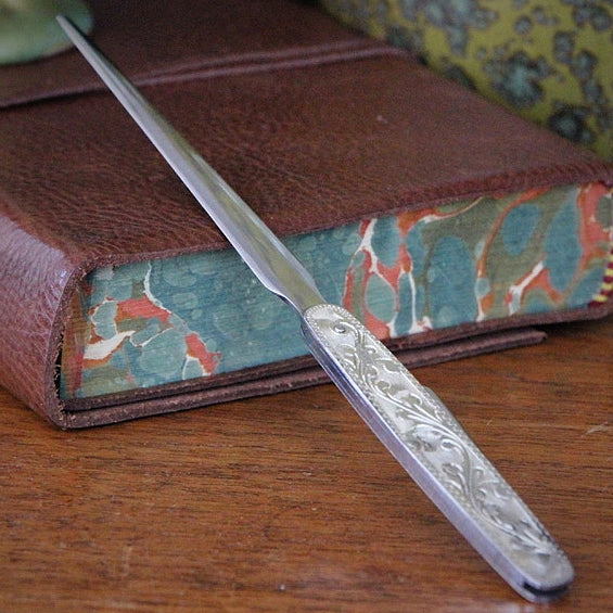 Engraved Silver Letterknife
