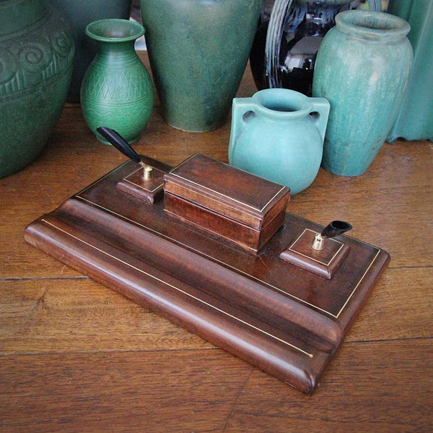 Florentine Leather Desk Caddy