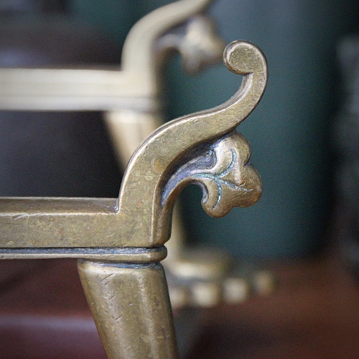 English Arts & Crafts Fire Dogs