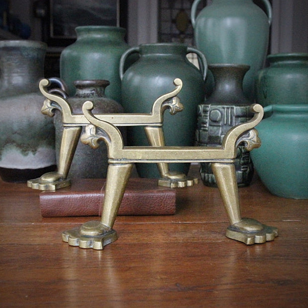 English Arts & Crafts Fire Dogs