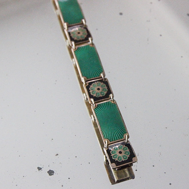 Art Deco Enameled Bracelet
