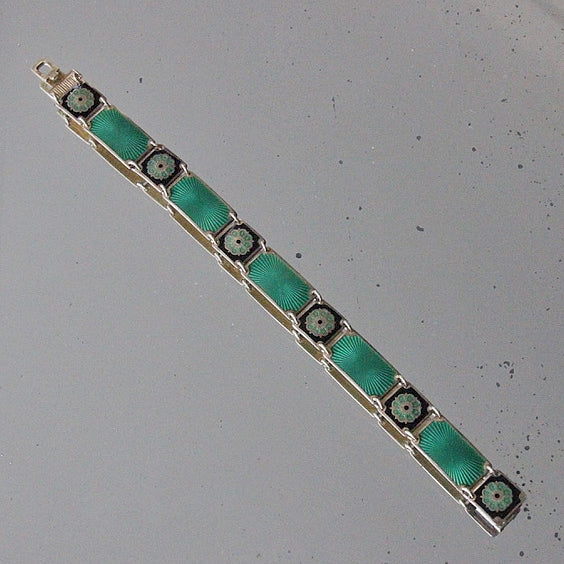 Art Deco Enameled Bracelet