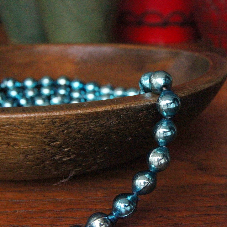 Mercury Glass Beaded Garland (6')