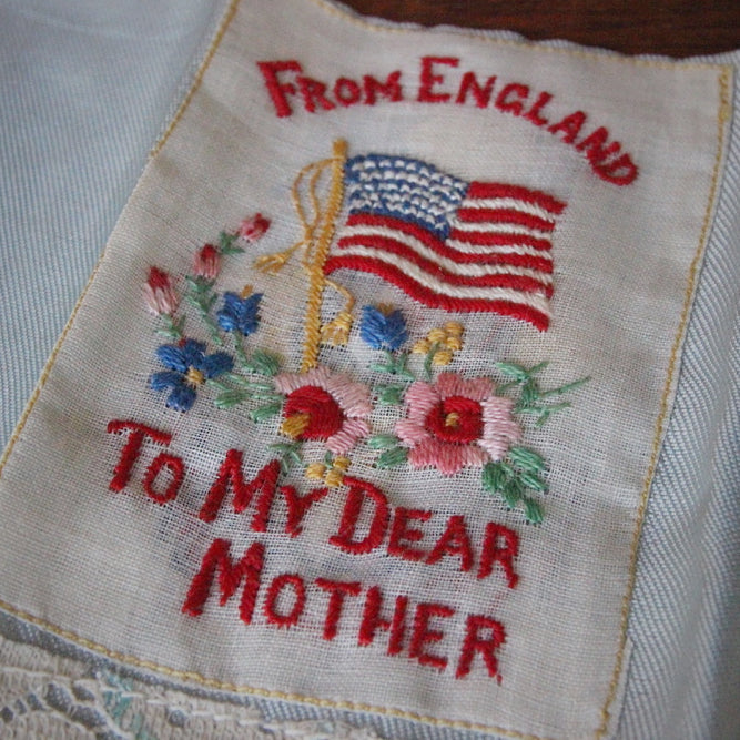 WWI Silk "Sweetheart" Handkerchief