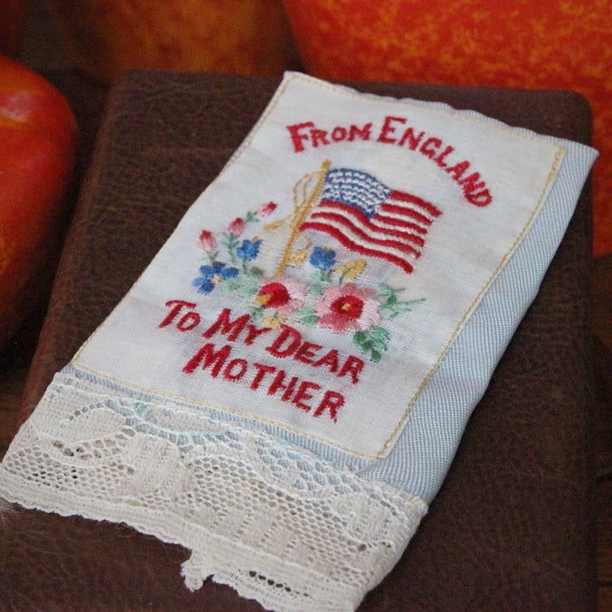 WWI Silk "Sweetheart" Handkerchief