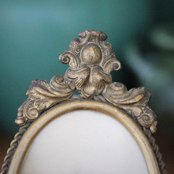 Victorian Brass Oval Frame