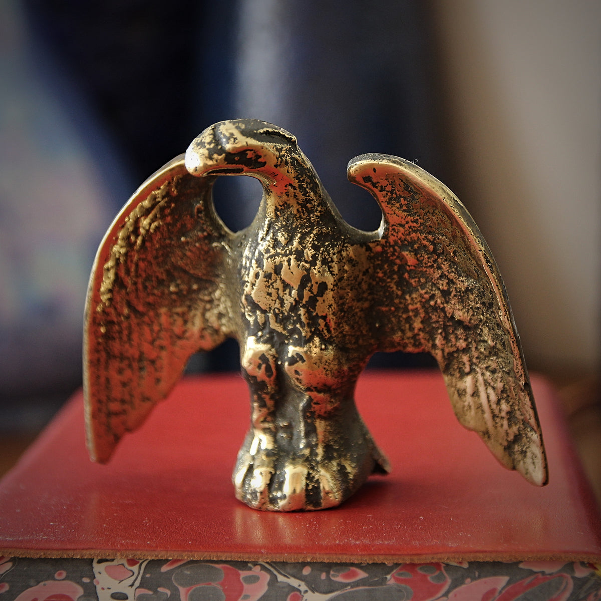 Brass Flagpole Eagle Sculpture