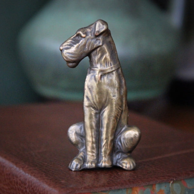 Bronze Terrier Sculpture