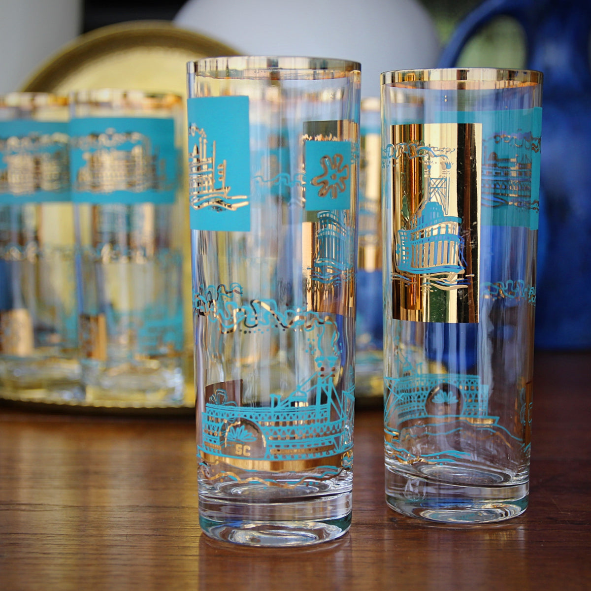 New Orleans Collins Glasses (8)