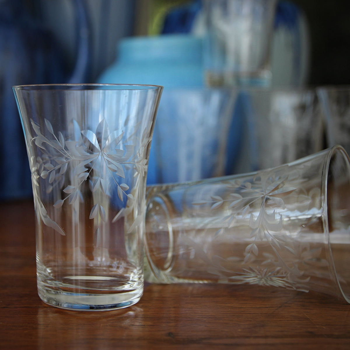 Flared Crystal Tumblers (6)