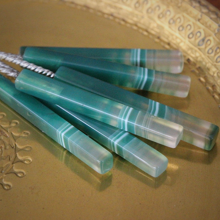 Deco Agate Cocktail Picks