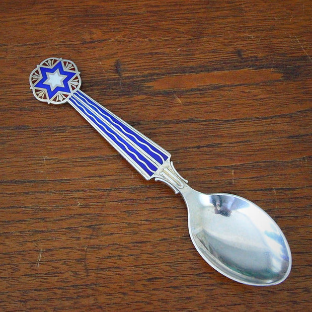 Danish Enameled Sterling Spoon
