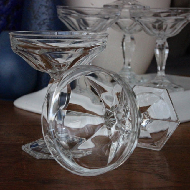 Paneled Crystal Coupes (6)