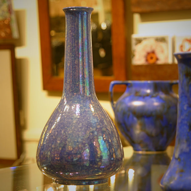 Ruskin Dappled Blue Vase