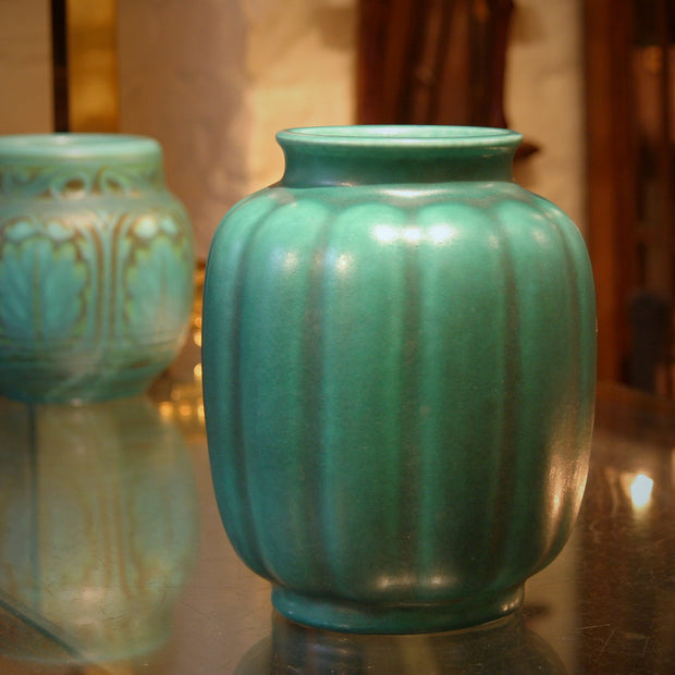 English Dark Jade Vase
